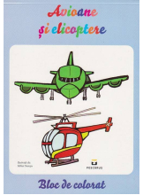 Avioane si elicoptere bloc de colorat