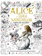 Alice in Tara Minunilor. Carte de colorat
