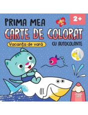 PRIMA MEA CARTE DE COLORAT CU AUTOCOLANTE. VACANTA DE VARA