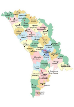 Harta Republicii Moldova