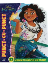 DISNEY. ENCANTO. PUNCT-CU-PUNCT. 32 de desene de completat si de pictat