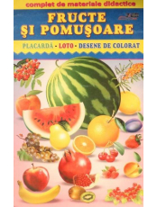 Fructe si pomusoare Placarda-Loto- Desene de colorat
