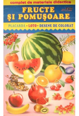 Fructe si pomusoare Placarda-Loto- Desene de colorat