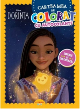 DISNEY. DORINTA. Cartea mea de pictat cu autocolante. Lipeste si coloreaza!
