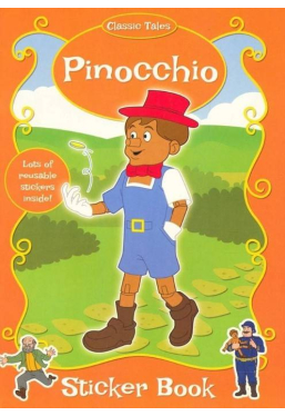 Pinocchio- carte de colorat cu stickere
