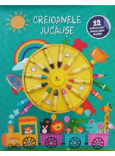 CREIOANELE JUCAUSE. Carte de desenat. 12 creioane mici pentru maini de pitici
